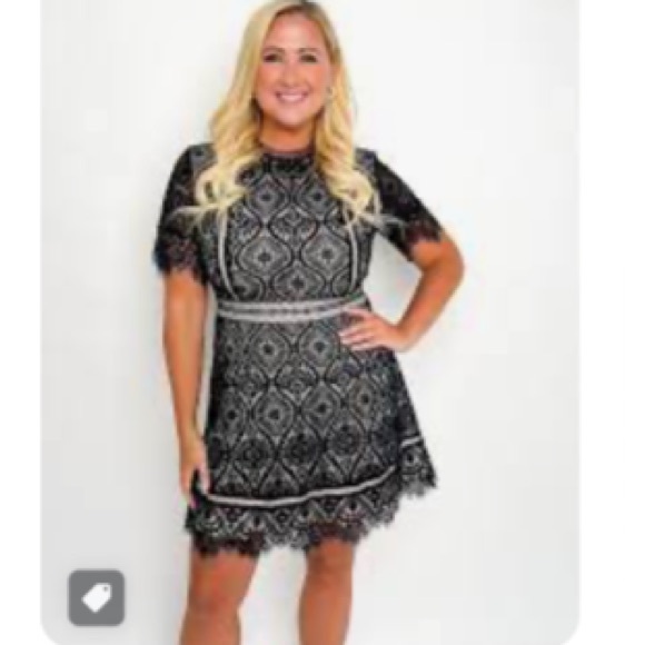 Hailey & Co black lace Malina dress 1X - Picture 13 of 13